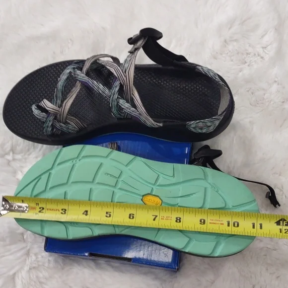 Chaco , Size W10,Black and Gray Strappy Sandals - Picture 16 of 16